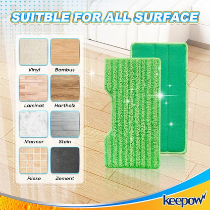 KEEPOW Reusable Mop Pads Refills, Mop Replacement Pads Compatible - Image 5