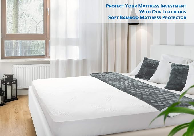 PlushDeluxe Premium Viscose Mattress Protector – Cal-King Size, Waterproof - Image 6