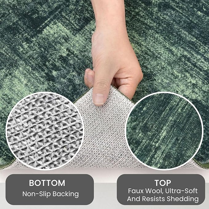 IOHOUZE Abstract Runner Rug 2x10 Ft Washable Runners - Image 4
