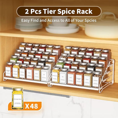 BOIVSHI Spice Organization for Cabinet, Spice Rack Organizer, Spice Rack - Image 6