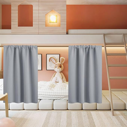 RYB HOME Curtains for Bedroom 63 inches Long, W 34 x L 63, 2 Panels - Image 5