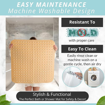 ENKOSI Extra Large Square Non Slip Shower Mat - Image 4
