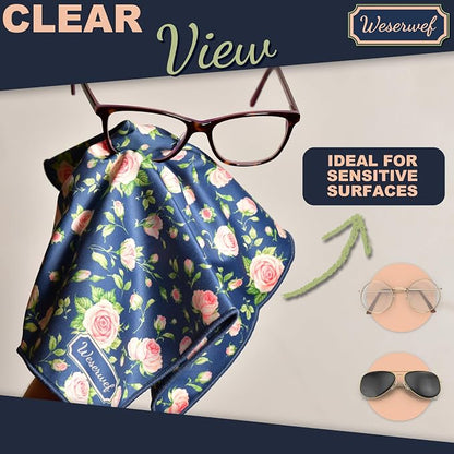WESERWEF Design Microfiber Glasses Cleaning Cloth – Premium Cleaning Cloth - Image 6