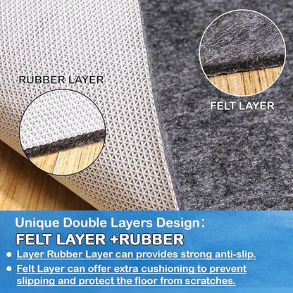 Non-Slip Rug Pads 2 x 3 ft, 100% Waterproof Extra Large Area Rugs Non Skid Rug - Image 7