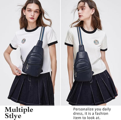 Sling Bag Crossbody Bags for Women Small Cross Body Bag Fanny Packs Chest Sling Purse for Daily Travel Leisure Sport