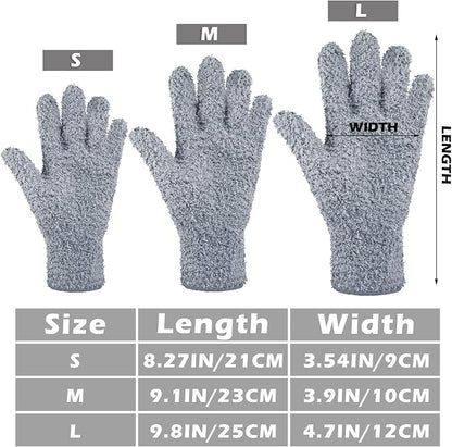 Patelai 3 Pairs Microfiber Plant Dusting Gloves Leaf Cleaning Gloves - Image 3