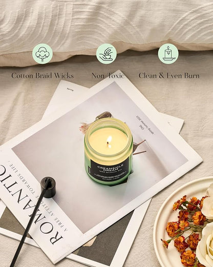 M&SENSE Orange Creamsicle Scented Candle, 7.05oz 50 Hours Slow Burning Non - Image 5