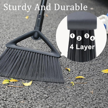 2PCS Heavy Duty Angle Broom, Long Pole Brooms - Image 4