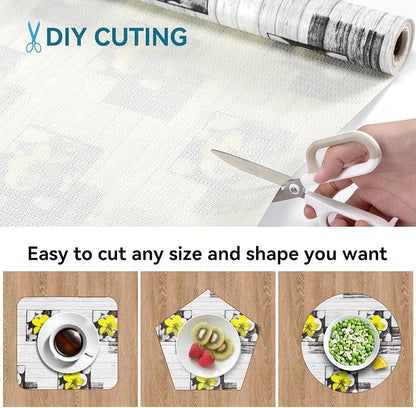 Shelf Liner 18" W x 384" L Long Non Adhesive Kitchen Drawer Liner, Waterproof - Image 6