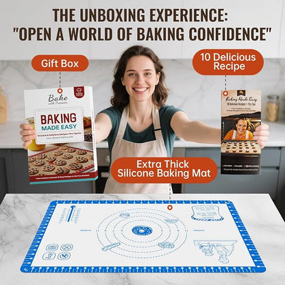 Baking Mats Silicone for Baking Sheet, non Stikc Pastry Mat for Dough Rolling - Image 2