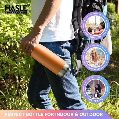 HASLE OUTFITTERS 17oz Stainless Steel Water Bottles, Vacuum Insulated Water - Image 6