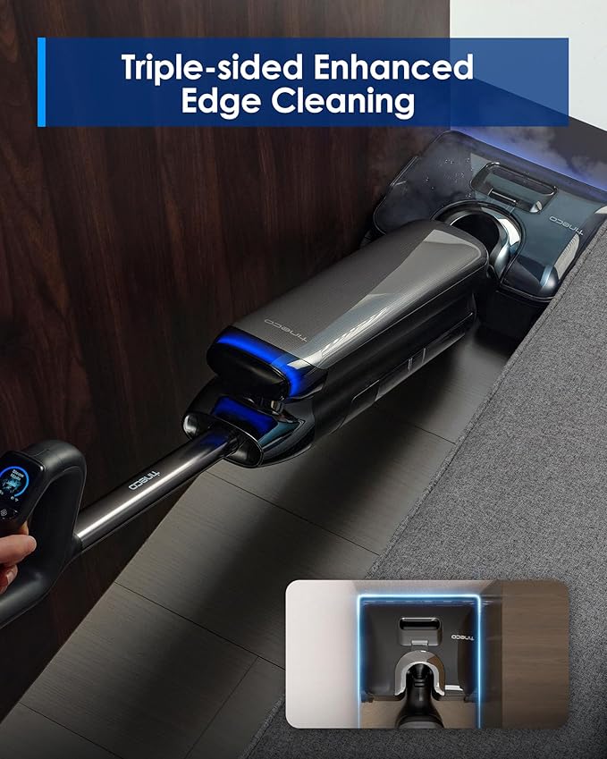 Tineco Floor One S9 Artist Steam Wet Dry Vacuum Cleaner, High-temp Steam Cleaning, 22kPa Suction, 360° SmoothDrive, Anti-Tangle Design, 185°F Flashdry, Long Runtime, 180° Lay-Flat