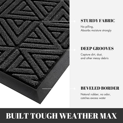 Yimobra Outdoor Mats for Front Door 29.5x17, All-Weather Waterproof Non-Slip - Image 5