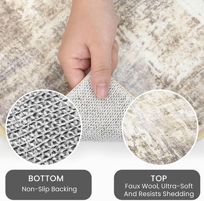 IOHOUZE Abstract Runner Rug 2x12 Ft Washable Runners - Image 4
