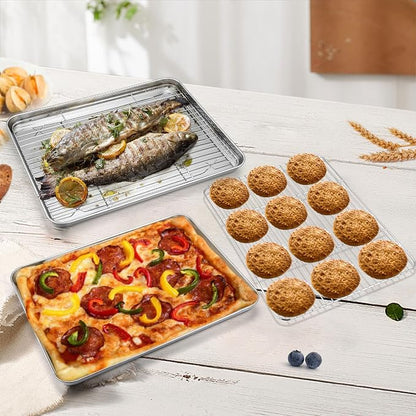 P&P CHEF 16 Inch Stainless Steel Baking Sheet - Image 6