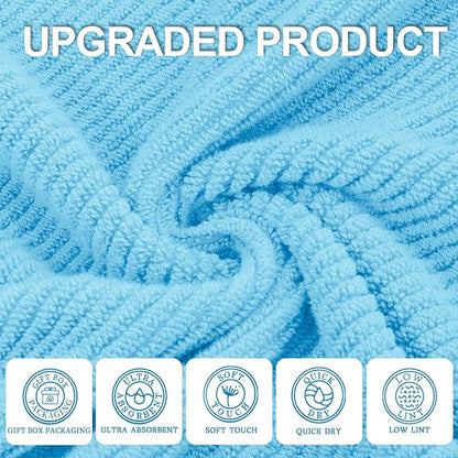 VOOVA & MOVAS Hand Towels for Bathroom Set of 4，Large 18"x 28" - Image 2