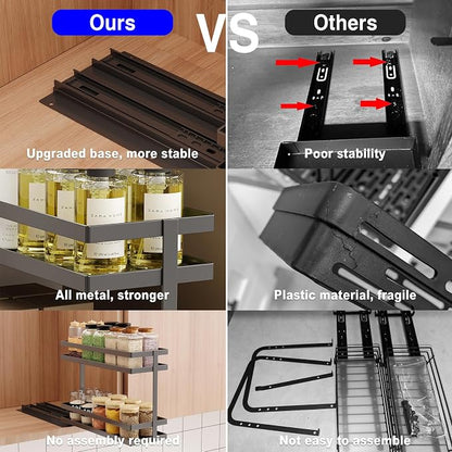 2 Pack Pull Out Spice Rack Organizer - Image 5