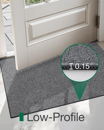 LUMI Indoor Door Mat 32"x48", Ultra Thin Low Profile Non-Slip Doormat - Image 4