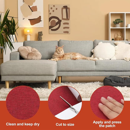 PATIKIL 70x4.4 Inch Linen Repair Tape, Repair Fabric Patch Self Adhesive Couch - Image 3