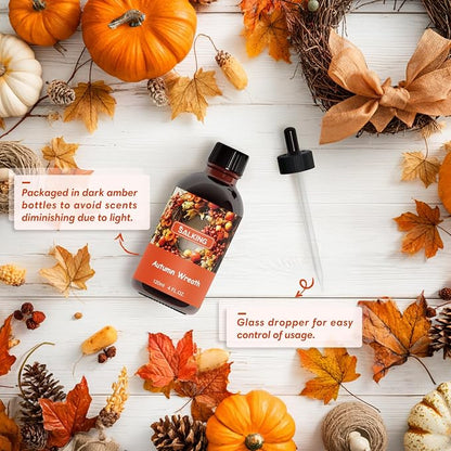 SALKING Autumn Wreath Fragrance Oil, 120ml Premium Essential Oils - Image 3