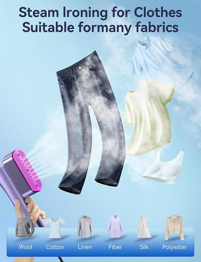 Steamer for Clothes, Sundu Portable 2-in-1 Steamer & Iron, 15s Heat-up - Image 2