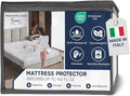 PAULATO BY GA.I.CO King Waterproof Mattress Protector – Mattress Cover for King Size Bed – Breathable Noiseless Hypoallergenic Machine Washable – Premium Quality Cover with Elasticised Edges