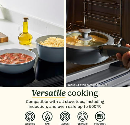 Cuisinart 13-Pc, ClickSmart Nonstick Detachable Handle Ceramic Cookware - Image 7