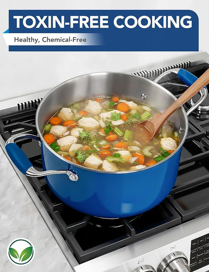 MICHELANGELO Stainless Steel Stock Pots - Image 9