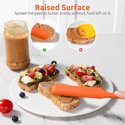 U-Taste Skinny Silicone Jar Spatula: 600ºF Heat-Resistant Food-Grade 10in Long - Image 8