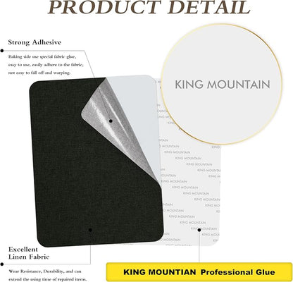 KING MOUNTAIN Fine Linen Repair Patches, Self-Adhesive Linen Fabric Patches - Image 2