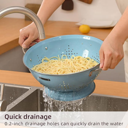 Metal Colander 2 Pack, Strainer Bowel - Image 3