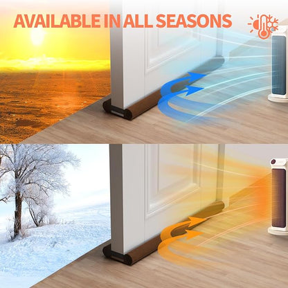 Upgraded Door Draft Stopper for Bottom of Door, Under Door Gap Filler for Big - Image 9