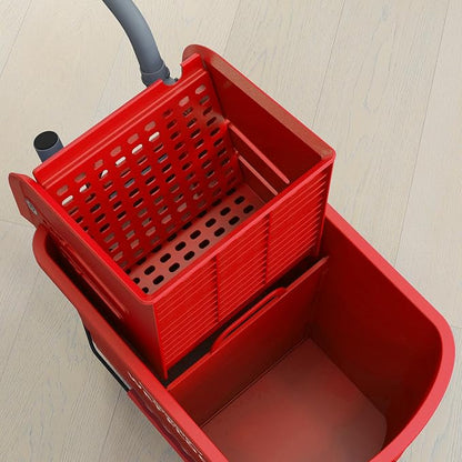HOMCOM Compact Mop Bucket with Wringer on Wheels - Image 9