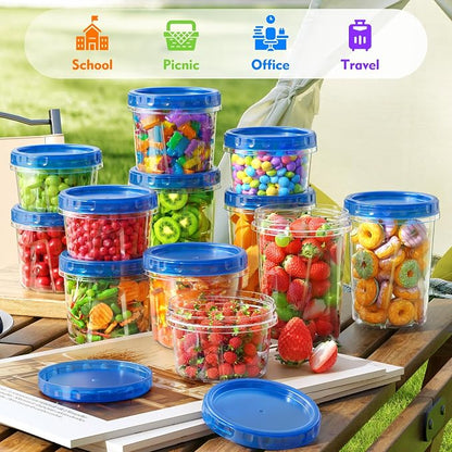 BiuLeon 12 Pack- 34/24/17oz Freezer Storage Containers, Plastic Food Storage - Image 7