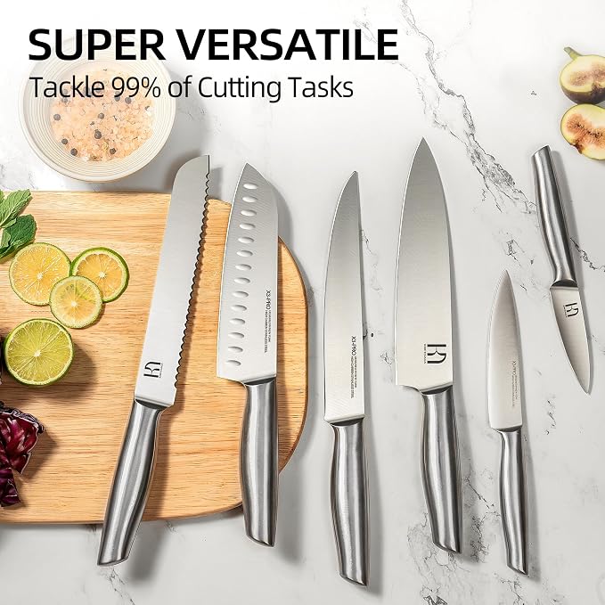 KnifeSaga Kitchen Knife Set 14 Piece Premium Japanese High Carbon Stainless - Image 8
