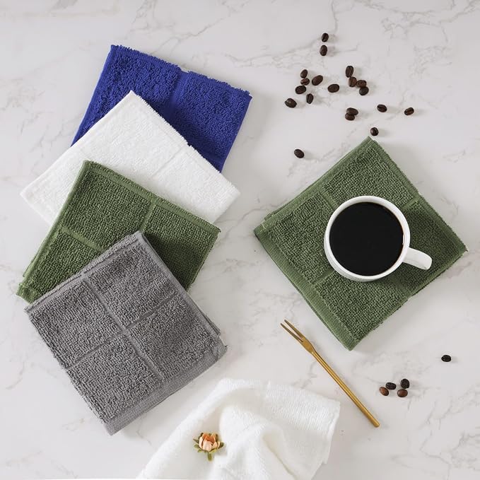 Glynniss Dishcloths Kitchen Highly Absorbent Dish Rags 100% Cotton Dish Cloths - Image 4
