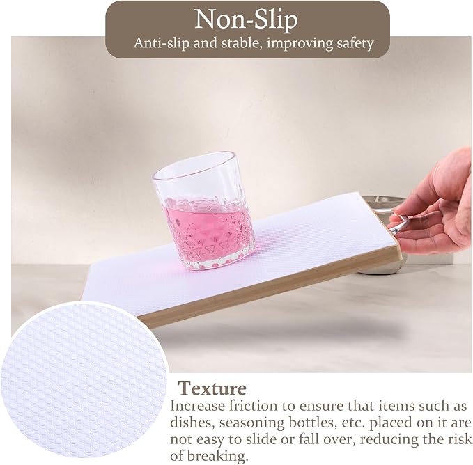 Shelf Liner for Kitchen Cabinet 18 Inch Wide X 20 Ft Non-Slip Drawer Mat - Image 3