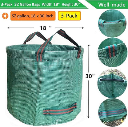 Standard 3-Pack 32 Gallons Yard Garden Bags - Image 4