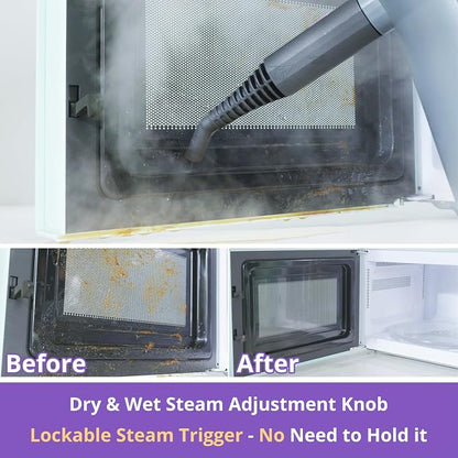 Steam Cleaner Handheld: 1200W Fast 10-Sec Heat-Up-750mL Tank-No Cooling-Refill - Image 3