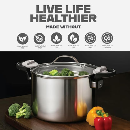 GOTHAM STEEL 8 Qt Nonstick Pasta Pot - Image 4