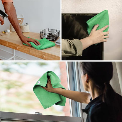 MR.SIGA Microfiber Cleaning Cloths, All-Purpose Microfiber Towels, Streak Free - Image 3
