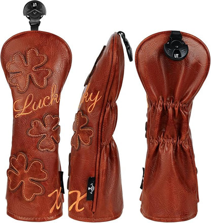 Golf Headcovers Golf Club Head Covers Four Leaf Clover Good Luck Charm - Image 9