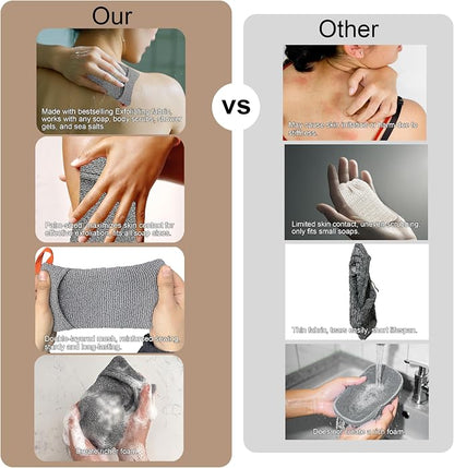 2 Pack Soap Bag Different Roughness Deep and Gentle, Bar Soap Pouch Saver Pocket - Image 6