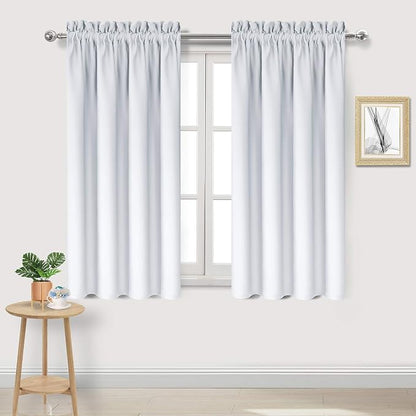 DWCN Greyish White Blackout Curtains by DWCN