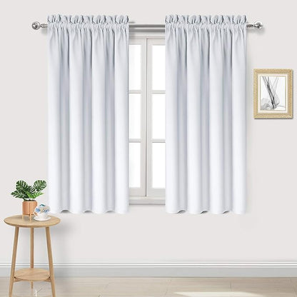 DWCN Greyish White Blackout Curtains by DWCN