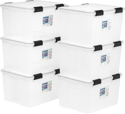 IRIS USA 47 Quart WEATHERPRO Plastic Storage Bins by IRISUSA