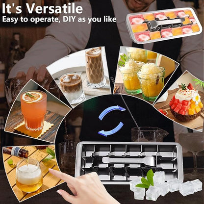 Stainless Steel Ice Cube Trays, Metal Ice Cube Trays - Image 4