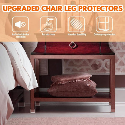 Rectangle Chair Leg Protectors for Hardwood Floors - Image 6