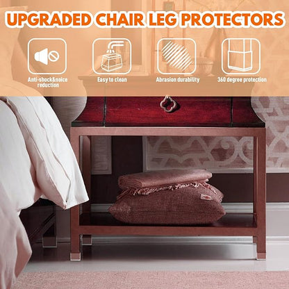 Rectangle Chair Leg Protectors for Hardwood Floors - Image 5