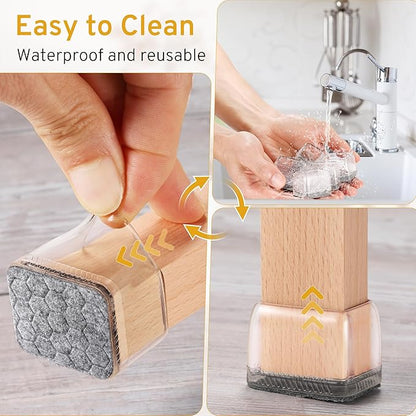 24PCS Rectangular Chair Leg Floor Protectors, Furniture Sliders, Non-Slip Felt - Image 6
